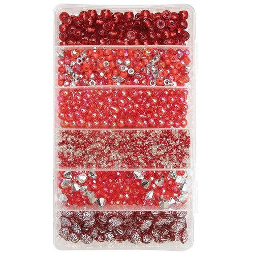 Christmas Bead Boxes - Red