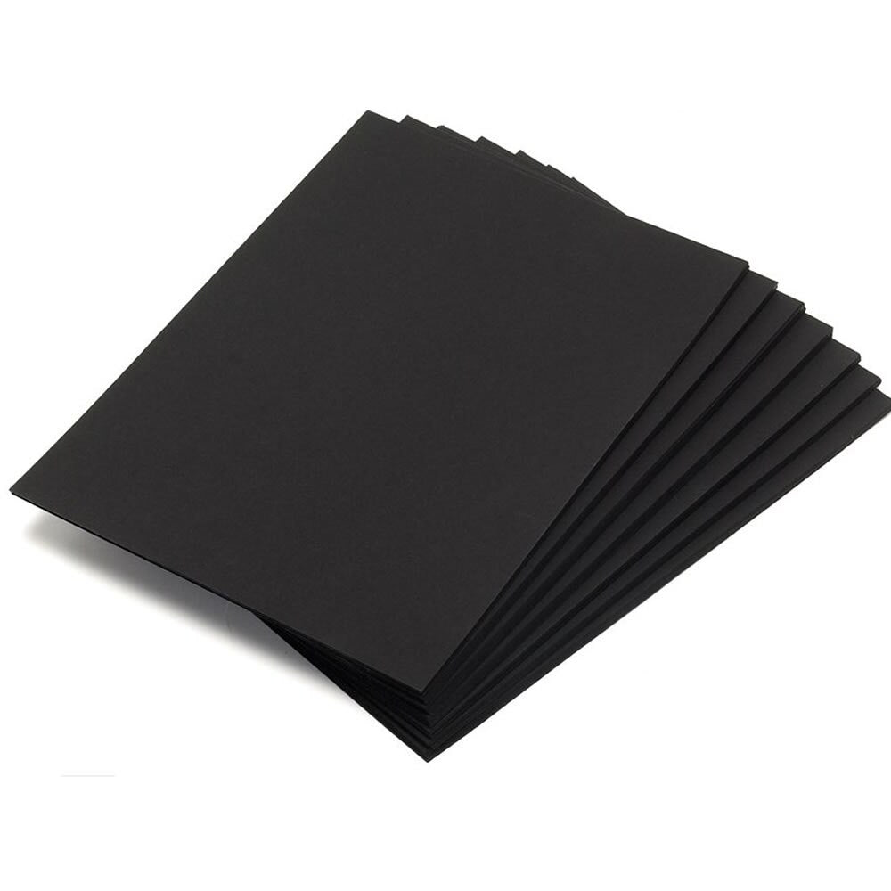 3 Sheet Black Card