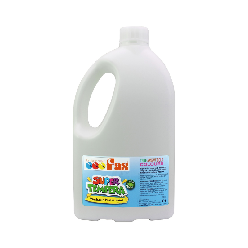 White 2L - FAS Super Tempera Poster Paint