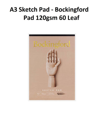 A3 Sketch Pad - Bockingford B21 Pad 120gsm 60 Leaf