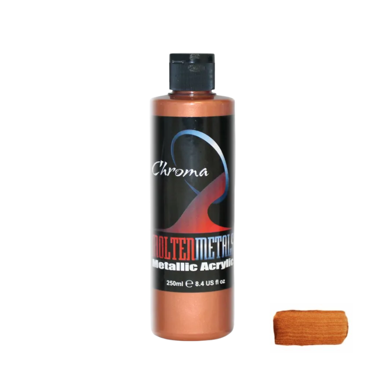 Copper 250ml - Chroma Molten Metals Acrylic Paint