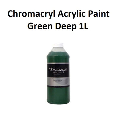 Green Deep 1L - Chromacryl Acrylic Paint