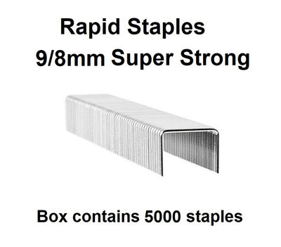 Staples - 9/8mm - Box of 5000