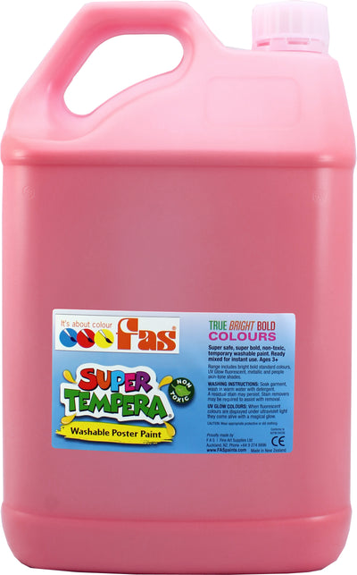 Crimson 5L - FAS Super Tempera Poster Paint