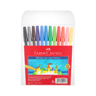 Faber Castell Fibre Tip Markers - 12's