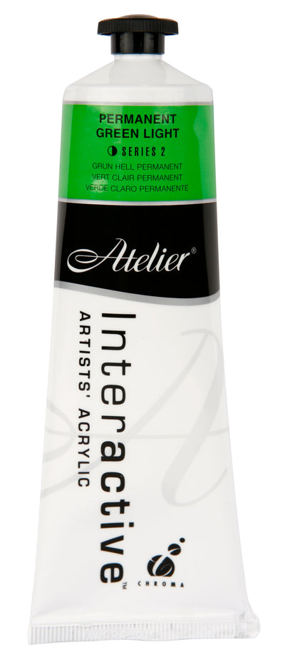 Permanent Green Light 80ml - Atelier Acrylic Paint S2