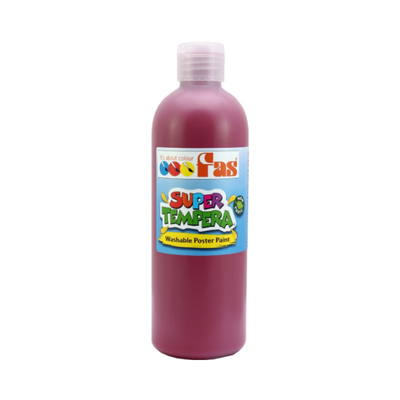 Burgundy (Bordeaux) 500mL - FAS Super Tempera Poster Paint