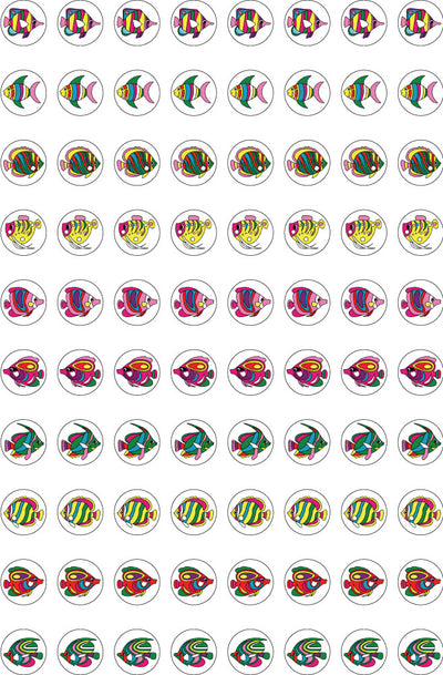 Glitter Fish - Dynamic Glitz Merit Stickers (Pack of 800)