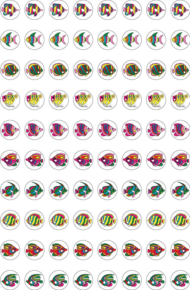 Glitter Fish - Dynamic Glitz Merit Stickers (Pack of 800)