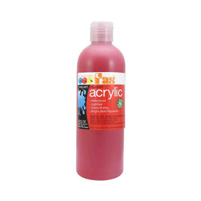 Cool Red 500mL - FAS Student Acrylic Paint