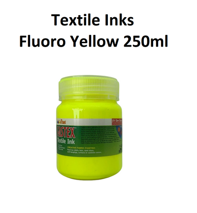 Fluoro Yellow 250mL - FAStex Textile Inks