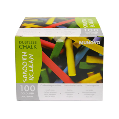 Mungyo Teachers Chalk - Coloured 100's