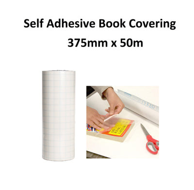 Self Adhesive Book Covering - 375mm x 50m