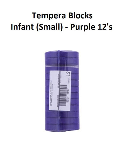 Purple 12's - Tempera Blocks Infant (Small)
