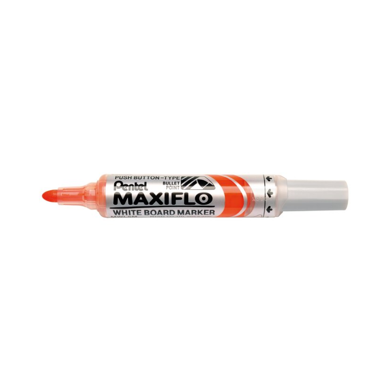 Orange - Bullet Tip Pentel Maxiflo Whiteboard Marker