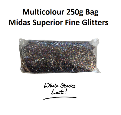 Multicolour 250g - Midas Superior Fine Glitters