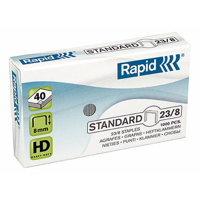 Rapid Staples - 23/8mm - Box of 1000