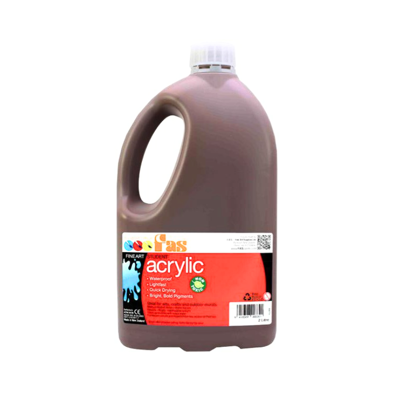 Burnt Sienna 2L - FAS Student Acrylic Paint