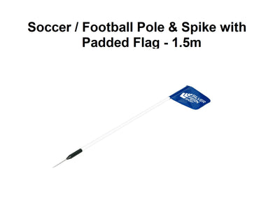 Soccer / Football Pole & Spike with Padded Flag - 1.5m