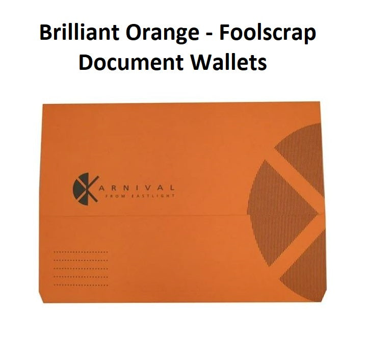 Slimpick Document Wallets - Brilliant Orange (Karnival)