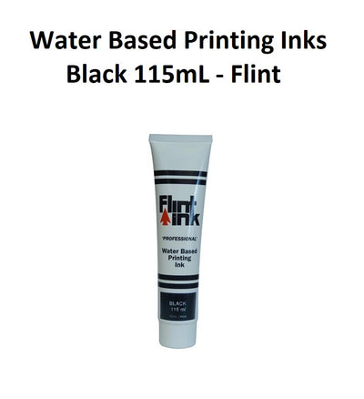 Black 115mL - Flint Water Based Printing Inks