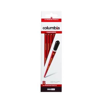 Columbia Copperplate Pencils - Box of 20 - B