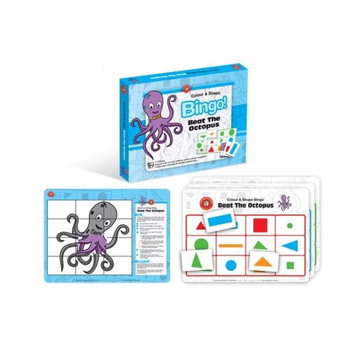 Beat The Octopus Bingo Game | Colour and Shape Recognition