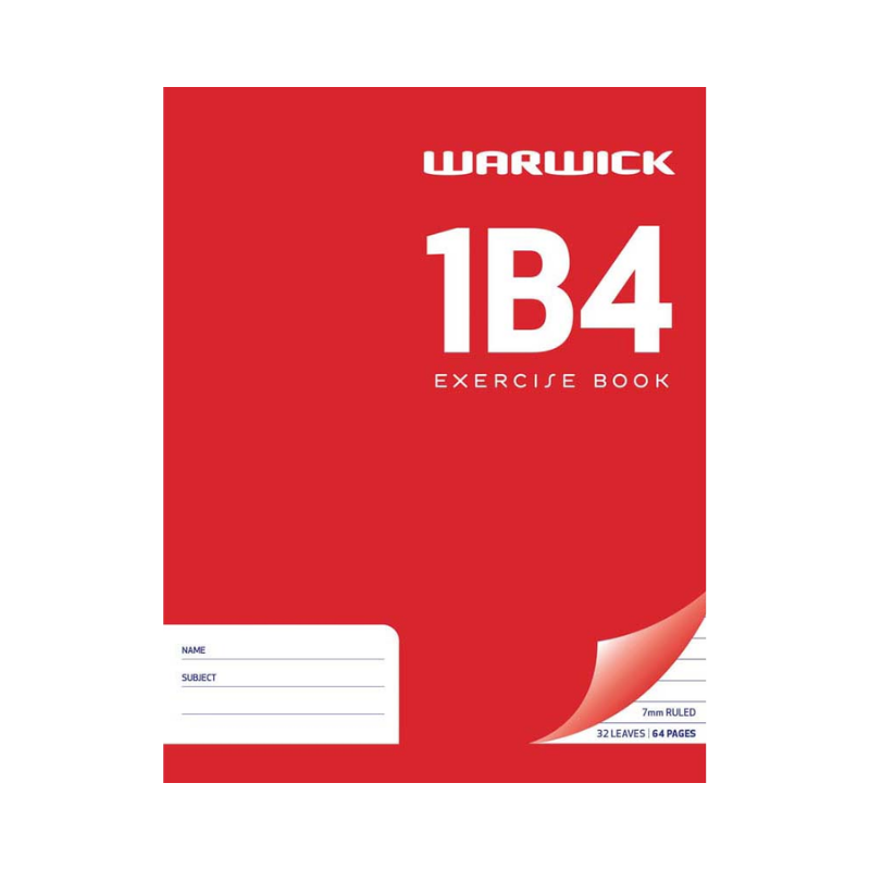 1B4 - Exercise Book - 7mm Lined (Warwick)