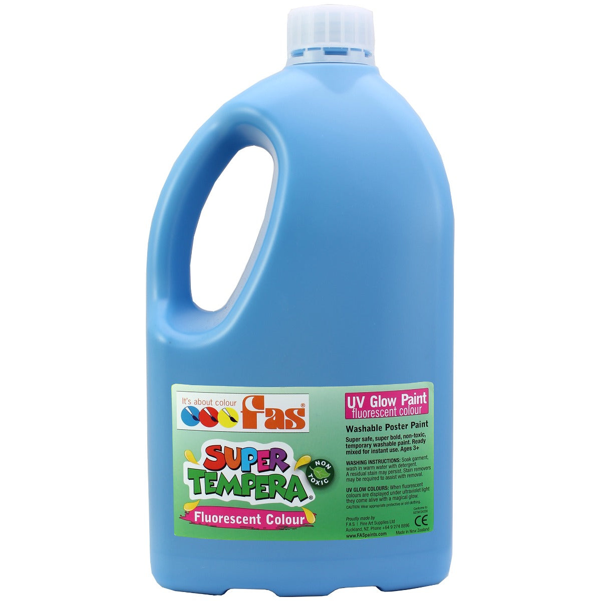 Fluoro Blue 2L - FAS Super Tempera Poster Paint