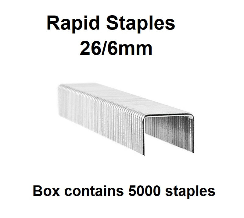 Rapid Staples - 26/6mm - Box of 5000