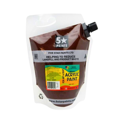 Burnt Umber 1.5L - Acrylic Paint Pouch