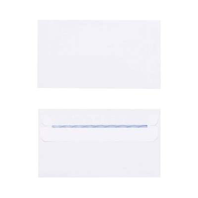 E13 Envelopes - White Plain Self Seal - Box of 500