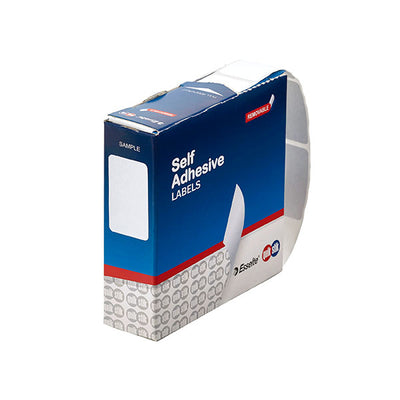 16 x 24mm - White Rectangle Labels Dispenser - 800's