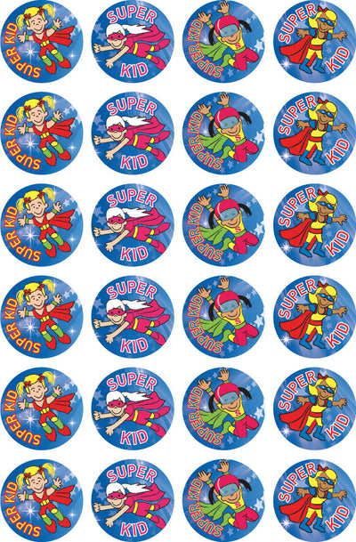 Super Kid (Girl) - Merit Stickers (Pack of 96)