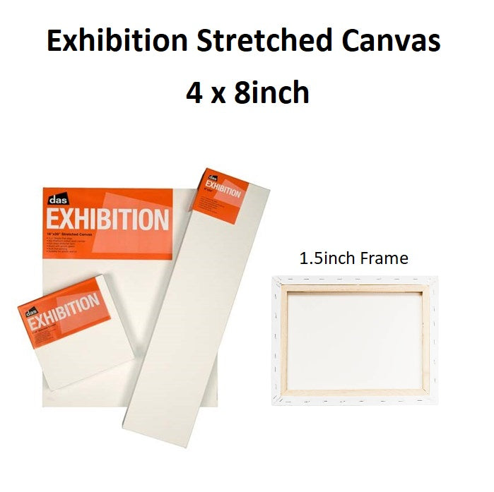 4 x 8 inch - Exhibition Stretched Canvas 1.5 inch