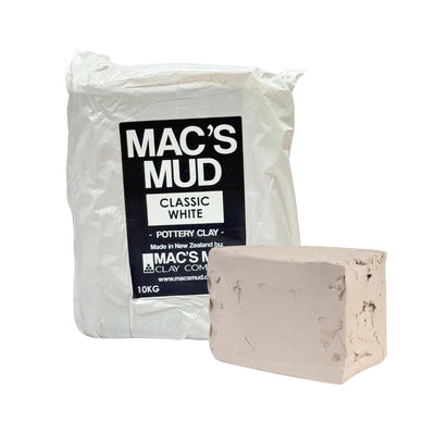 Clay - 10Kg Bag / Mac's Mud Classic White