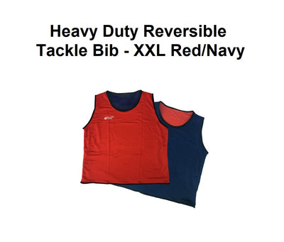 Heavy Duty Reversible Tackle Bib - XXL Red/Navy