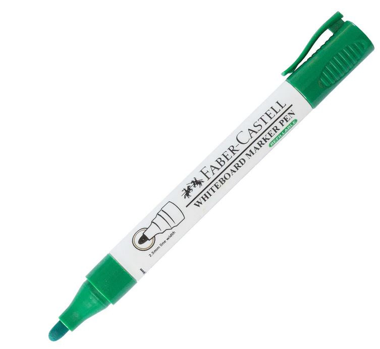 Green - Bullet tip - Faber Castell Whiteboard Markers