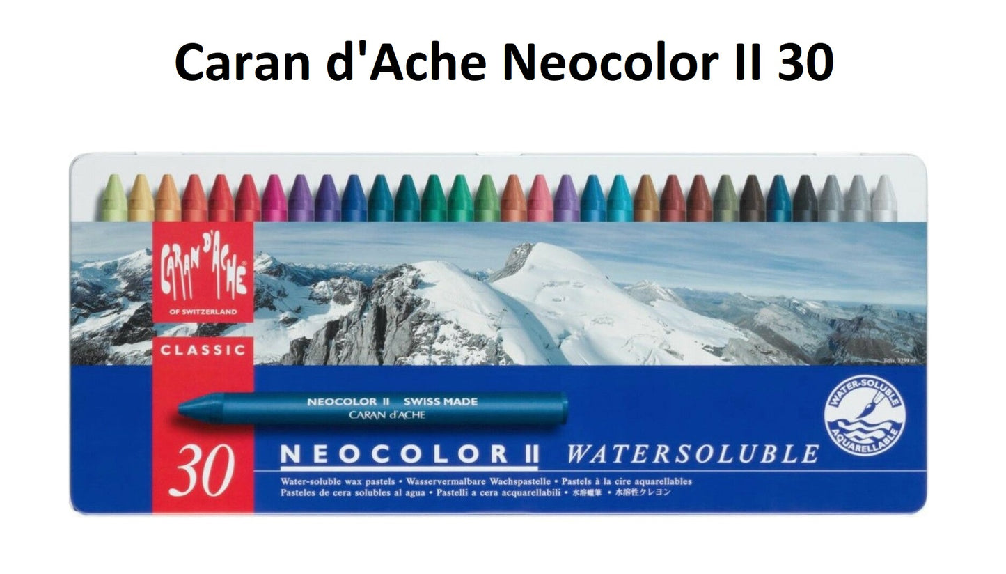 Caran D'Ache - Neocolour II Aquarelle Pastels - 30's