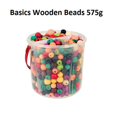 Basics Wooden Beads 575g