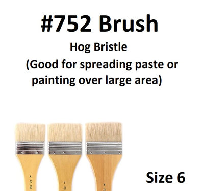 Size 6 - Short Handle Paste Brush 752