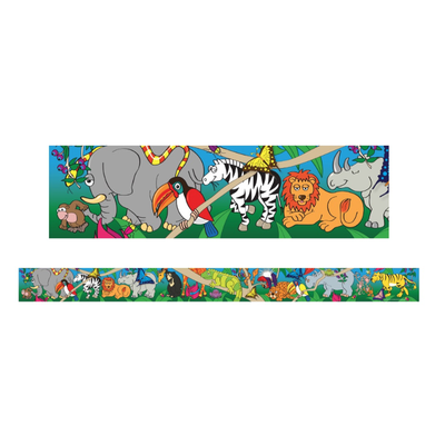 Wild Animals - Large Borders (Pack of 12)