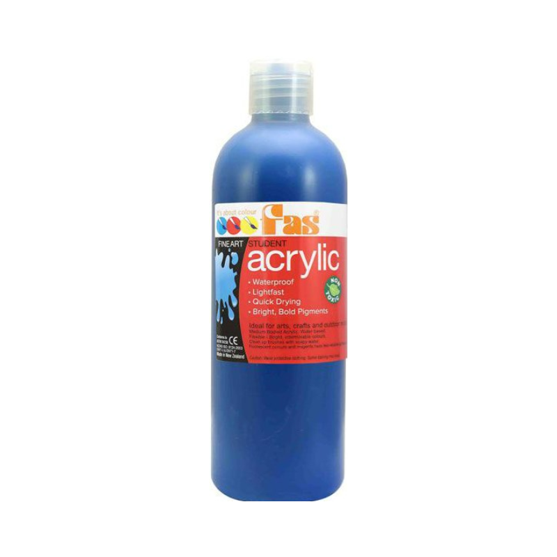 Cool Blue 500mL - FAS Student Acrylic Paint
