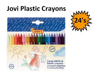 Jovi Plastic Crayons - Pack of 24