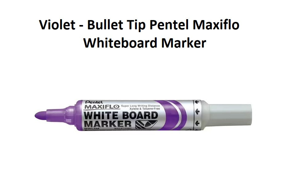 Violet - Bullet Tip Pentel Maxiflo Whiteboard Marker