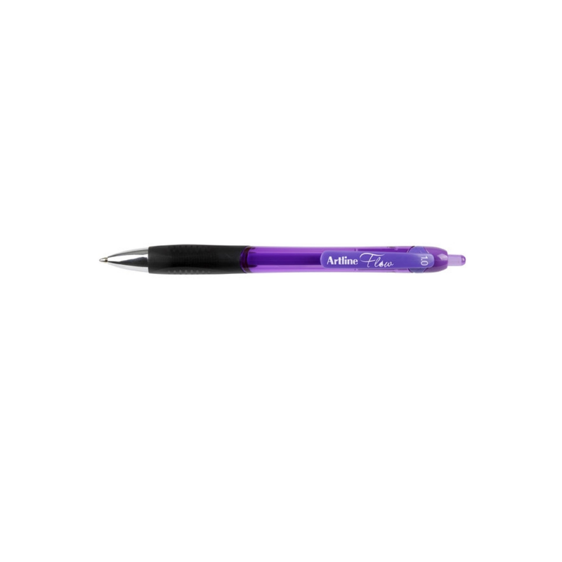 Artline Flow Retractable Gel Pen - Purple