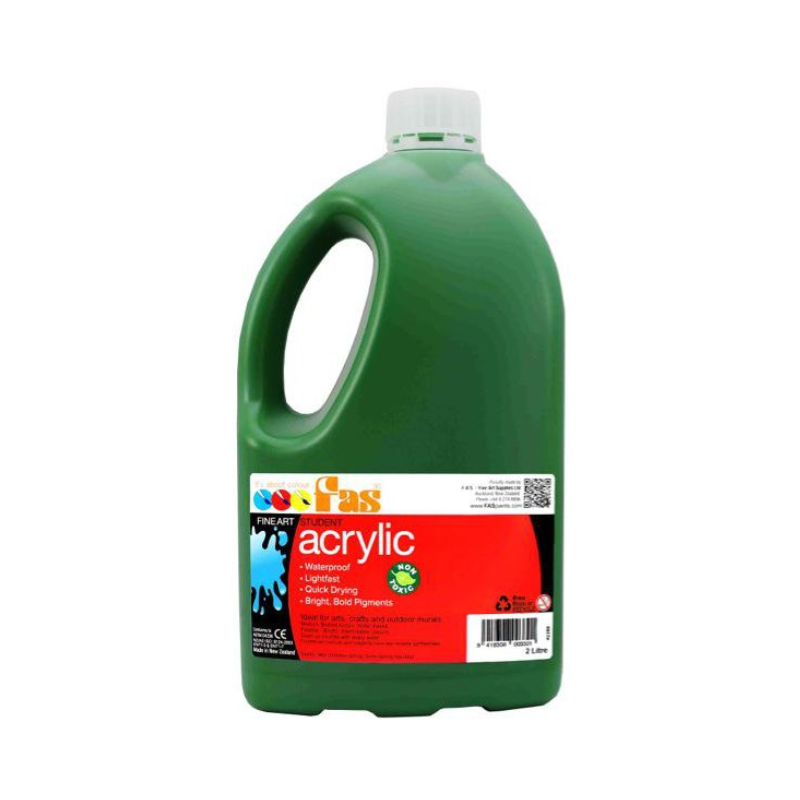 Green Dark 2L - FAS Student Acrylic Paint