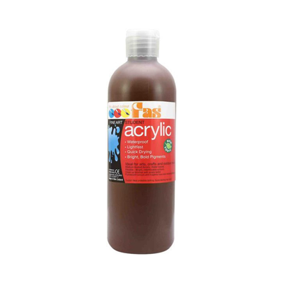 Burnt Sienna 500mL - FAS Student Acrylic Paint