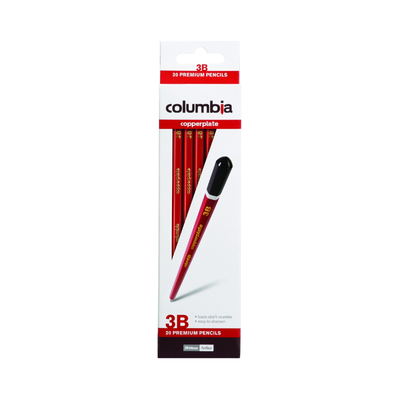 Columbia Copperplate Pencils - Box of 20 - 3B