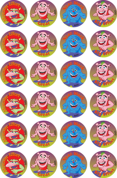 Monsters and Ogres - Merit Stickers (Pack of 96)